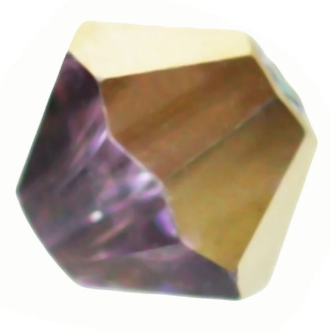 Swarovski 6mm Amethyst Shimmer Crystal Bicone Bead - 5328